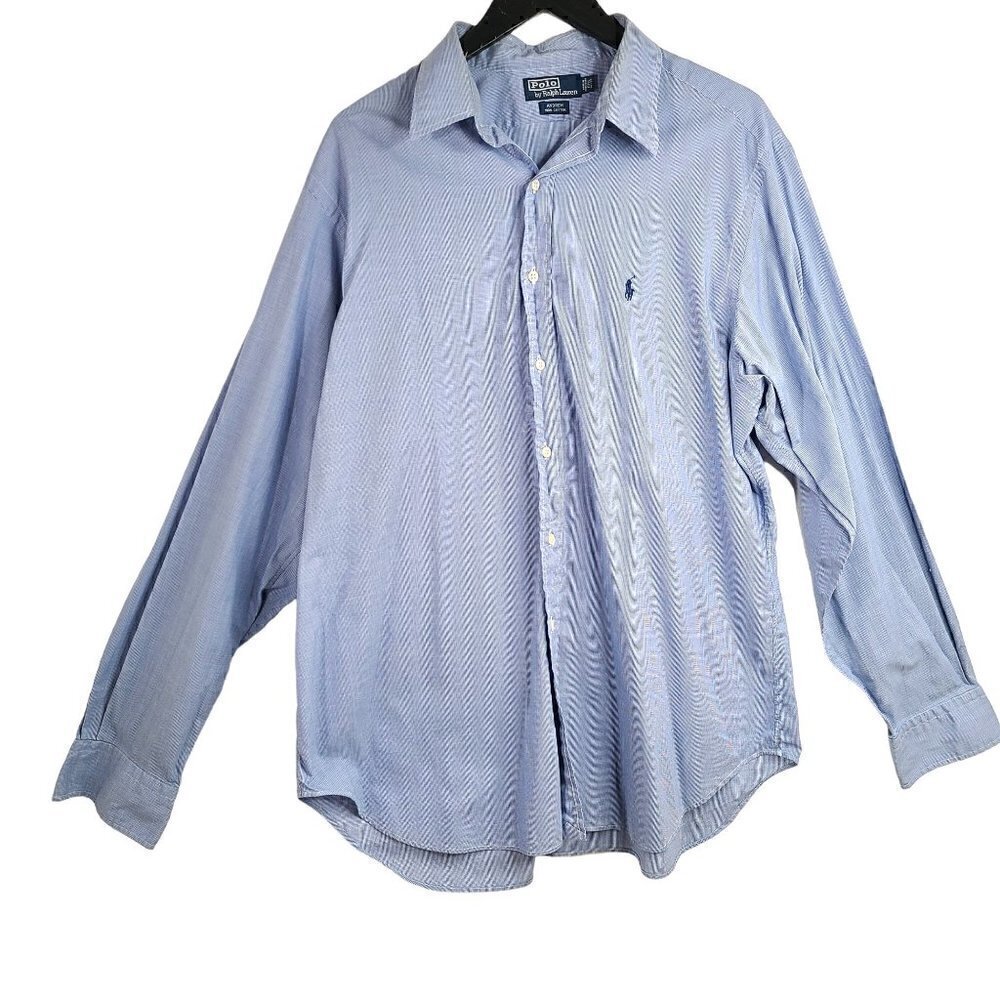 Polo Ralph Lauren Blue Plaid Andrew Logo Button Down Shirt